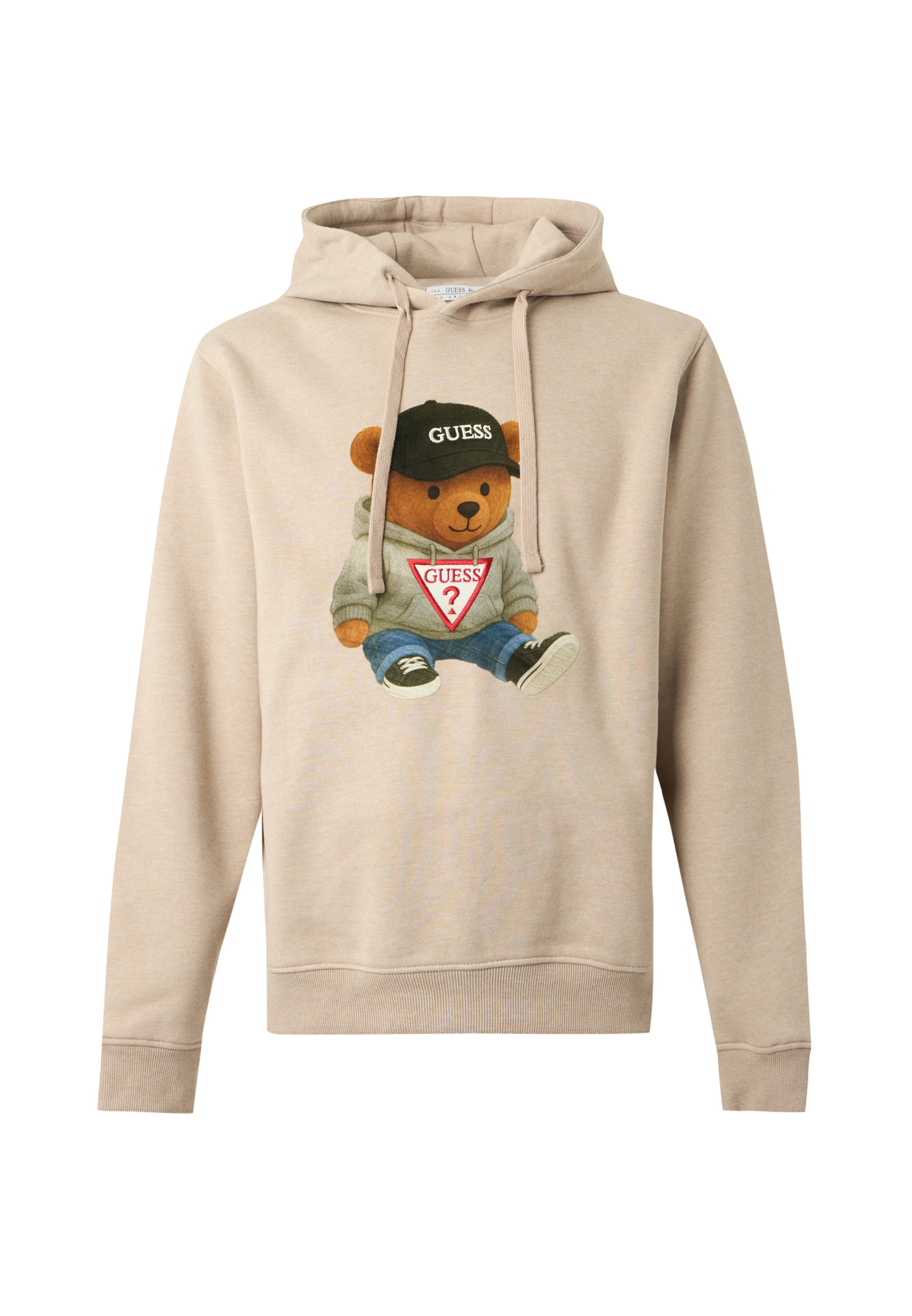 GUESS - Sudadera 'TEDDY BEAR' en beige: frente