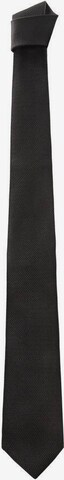 MANGO MAN Tie 'Basic7' in Black: front