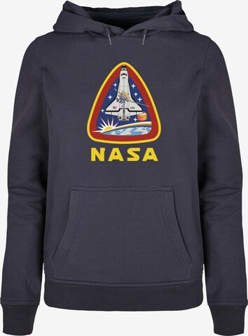 Merchcode Sweatshirt 'NASA - Lift Off' in Blauw: voorkant