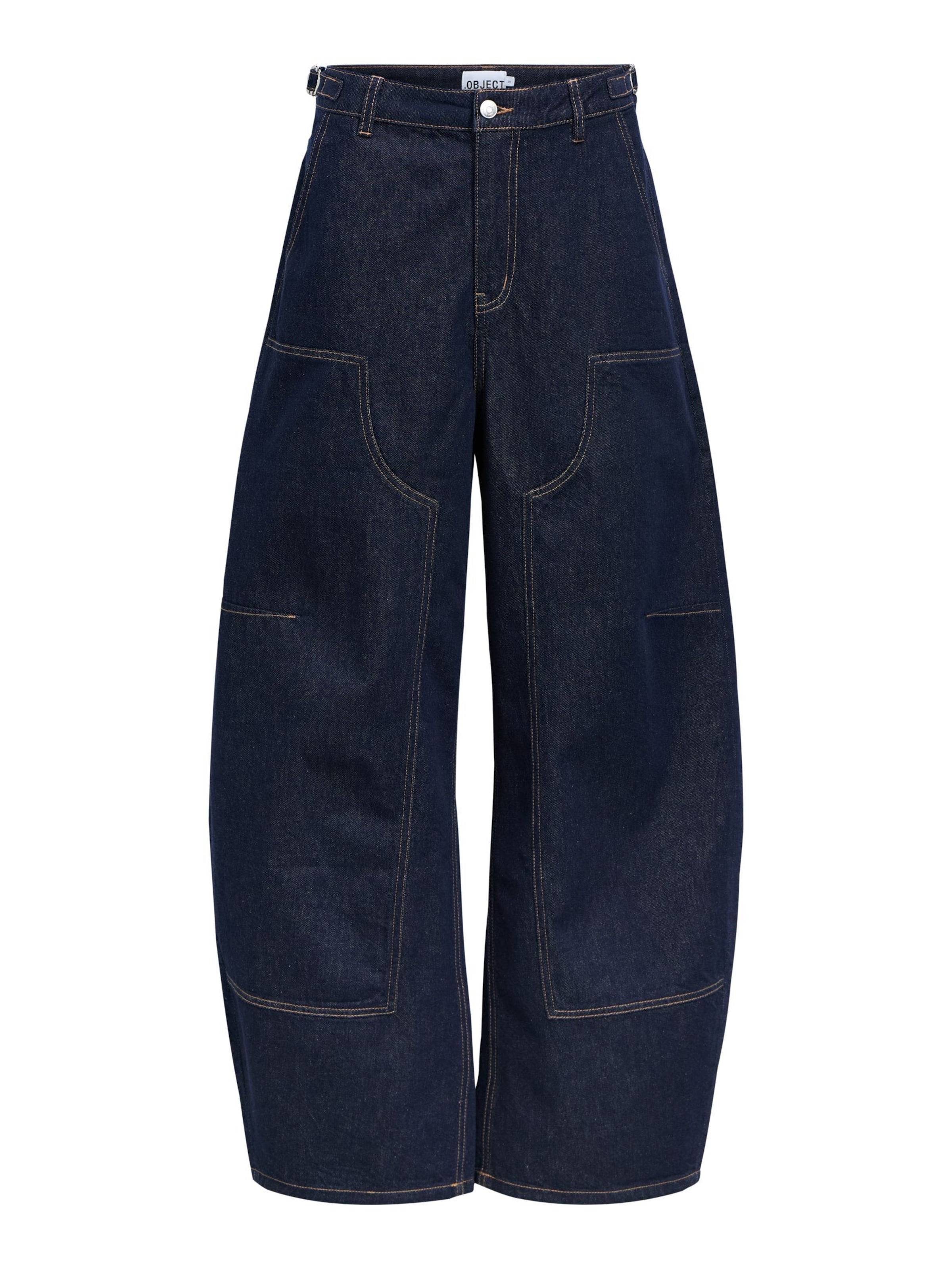 OBJECT Loosefit Jeans 'OBJRINSA' in Blauw: voorkant