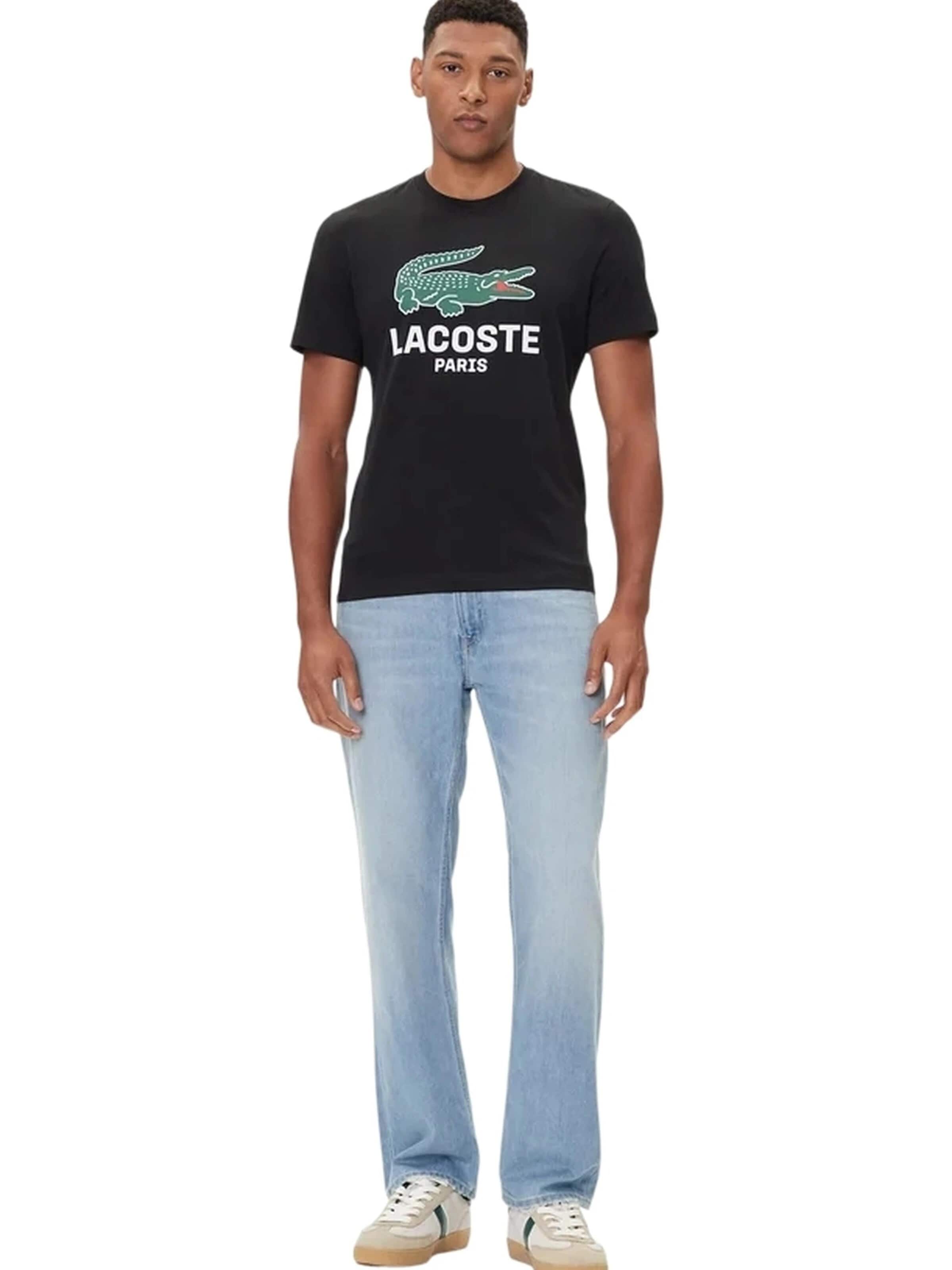 LACOSTE - Camiseta en negro