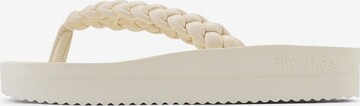 FLIP*FLOP T-Bar Sandals in White: front