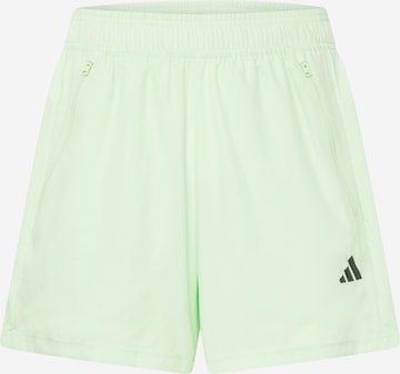 ADIDAS PERFORMANCE Regular Workout Pants in Green: front