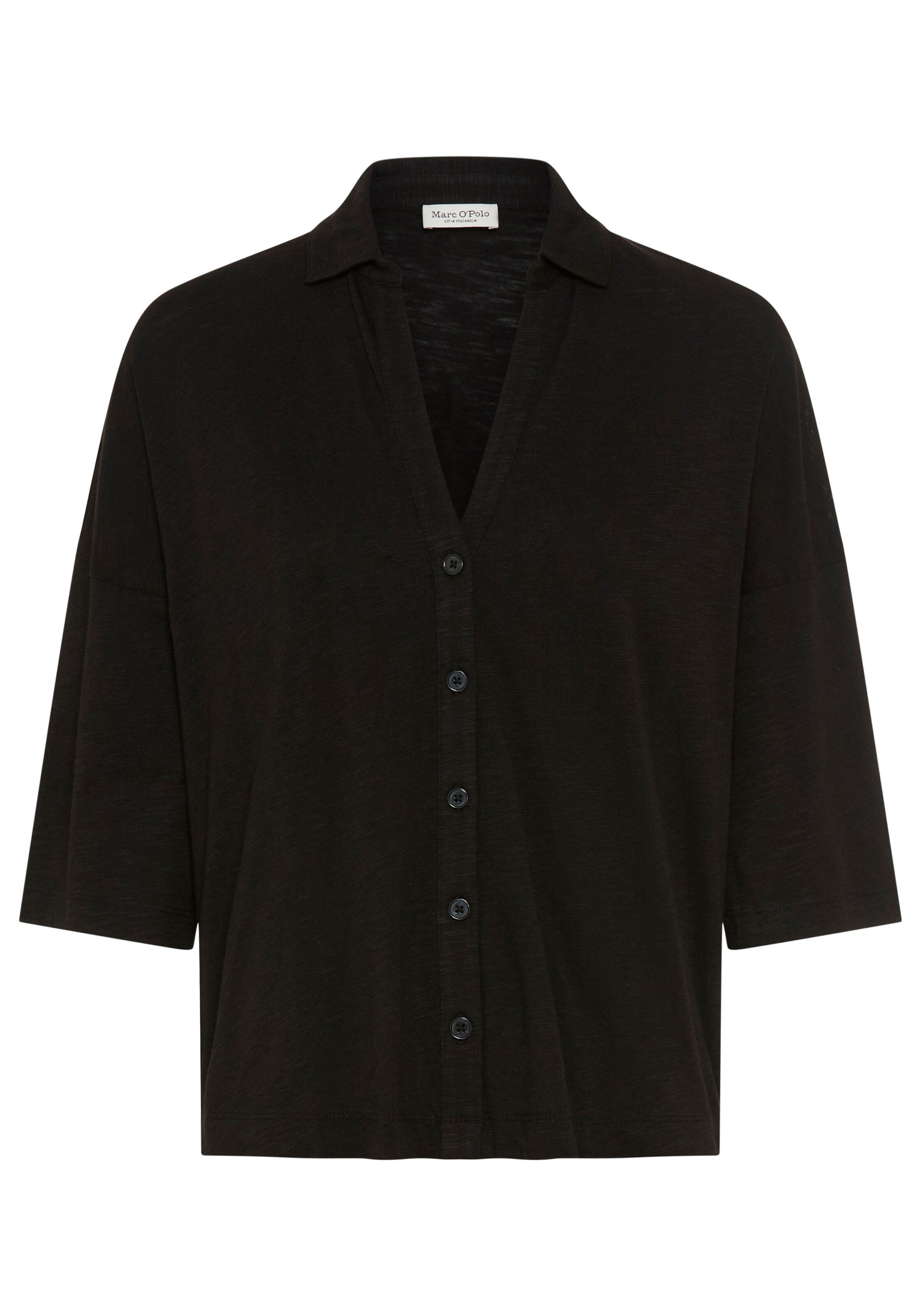 Marc O'Polo Bluse in Schwarz: Vorderseite