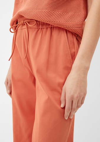 s.Oliver Loose fit Trousers in Orange