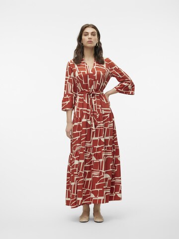 Robe 'ZERA' VERO MODA en marron