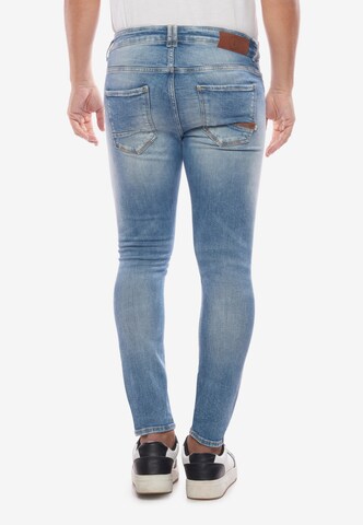 Le Temps Des Cerises Slimfit Jeanshose in Blau