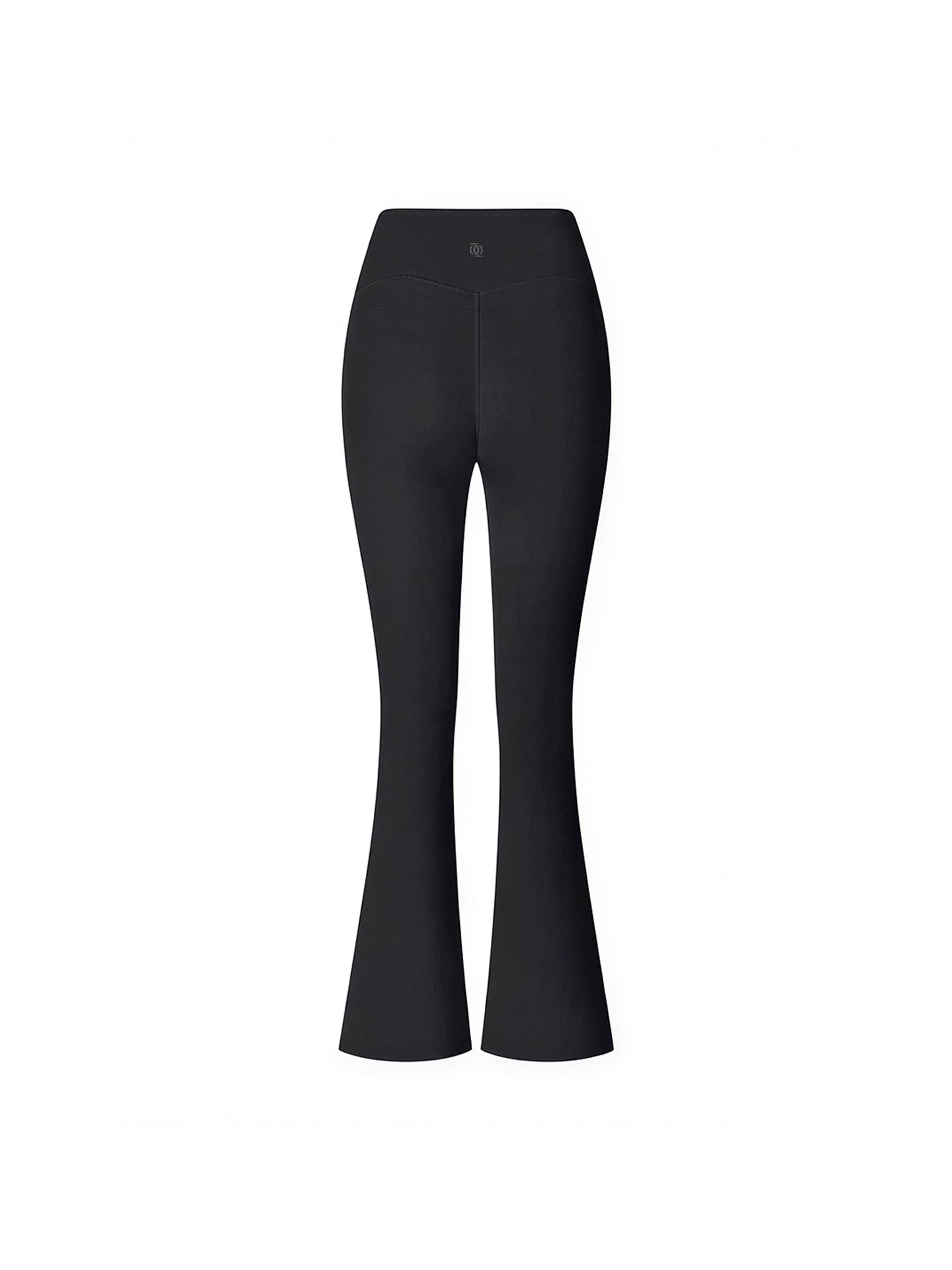 GOD SAVE QUEENS Boot cut Leggings 'Second Skin Studio High-Waisted Bootcut Legging' in Black: front