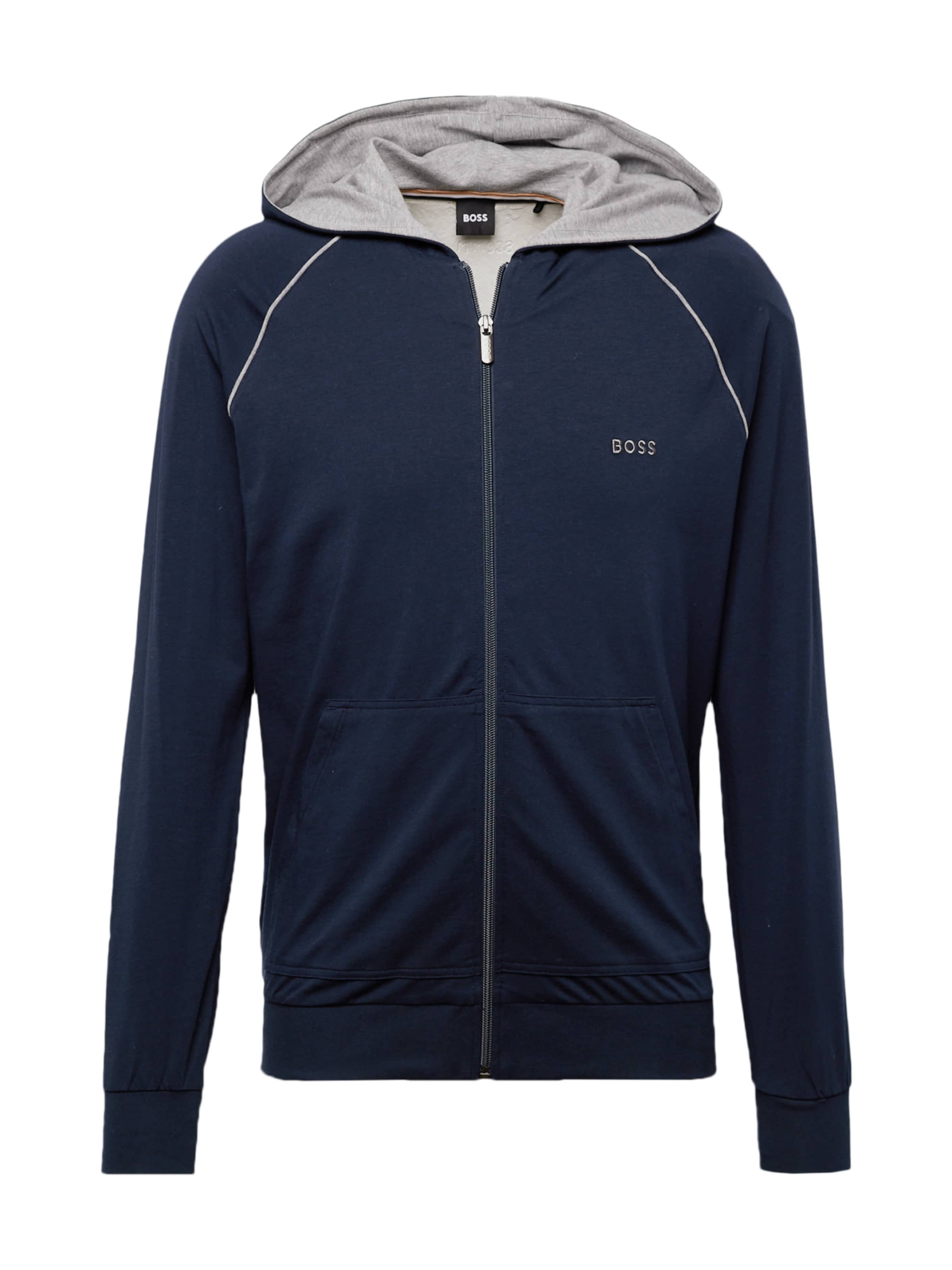 BOSS Кофта на молнии &#x27;Mix&amp;Match&#x27; в Цвет морской волны / Серый, Обзор товара