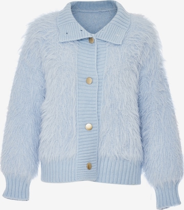 Poomi Knit Cardigan in Blue: front