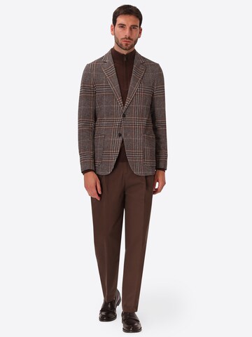 Distretto12 Regular fit Colbert 'Picasso' in Bruin