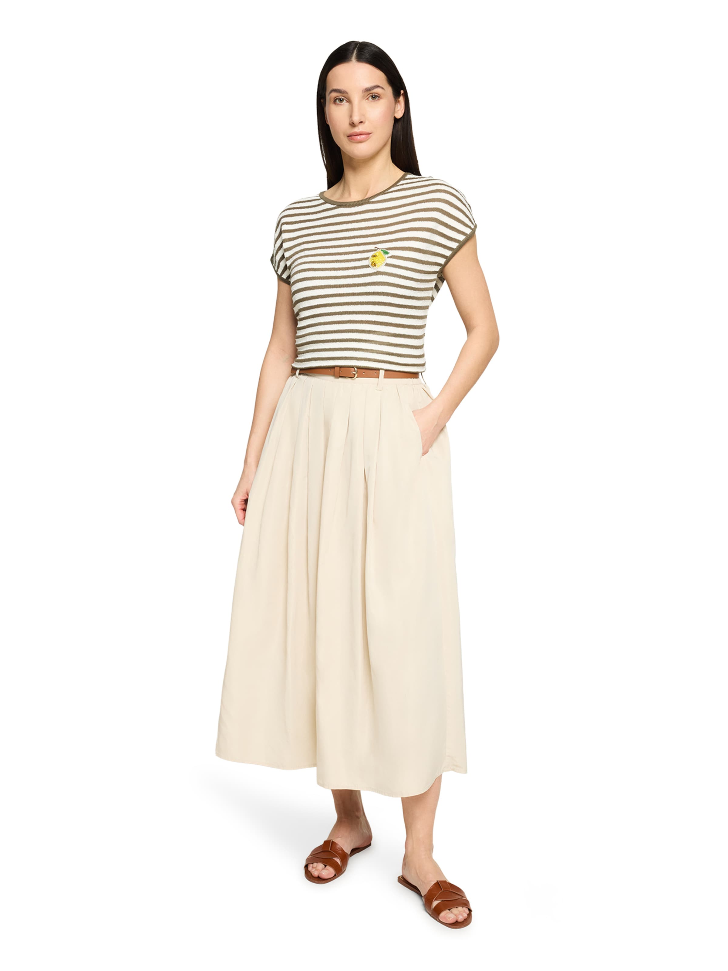 Gonna di Cartoon in beige: frontale