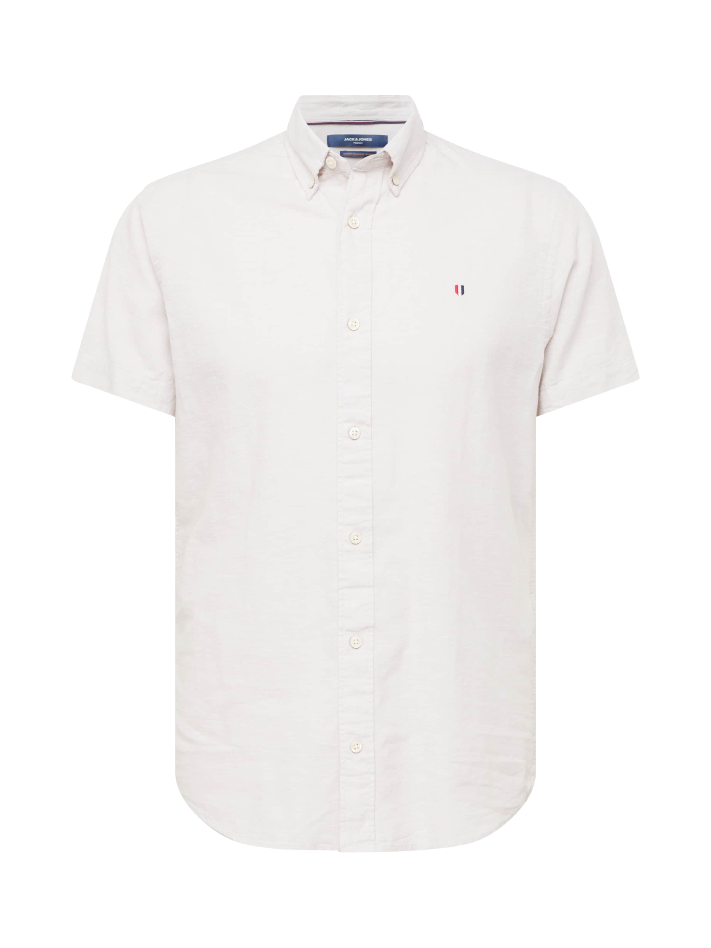 JACK & JONES Regular fit Overhemd 'SUMMER' in Beige: voorkant