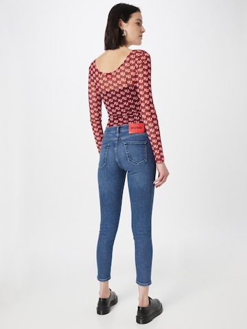 HUGO Red Skinny Jeans '932' in Blauw