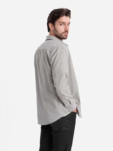 Ombre Regular fit Button Up Shirt 'OM-SHCS-0148' in Grey
