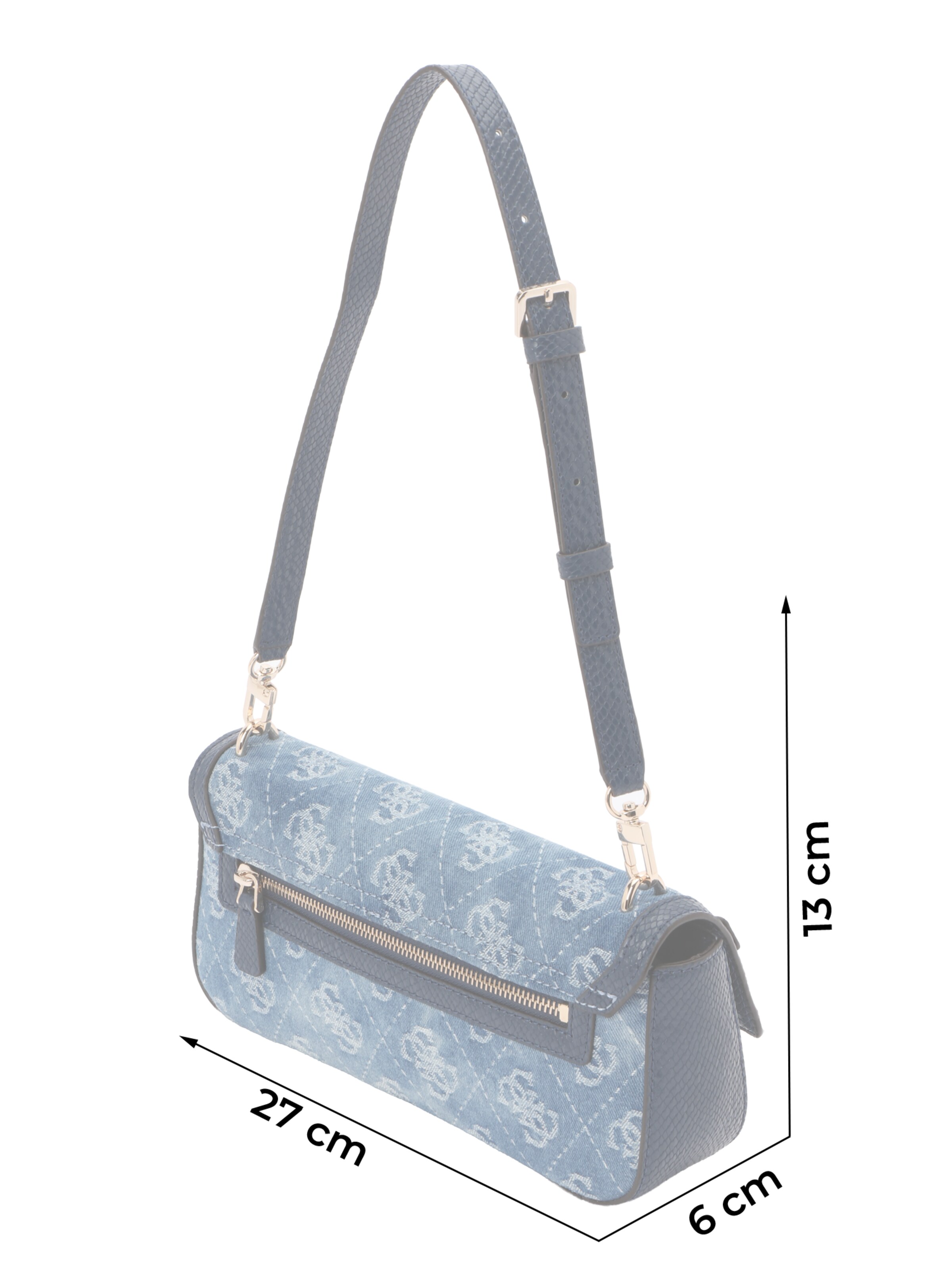 GUESS Schultertasche 'Dovie' in Blau