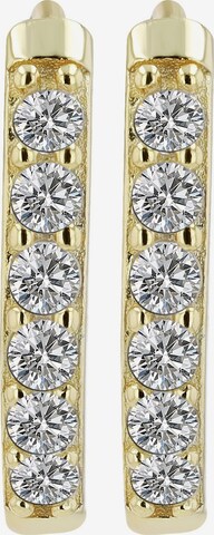 Akzent Earrings '"Yasmin" aus 925 Sterlingsilber, rhodiniert, langlebig' in Gold: front