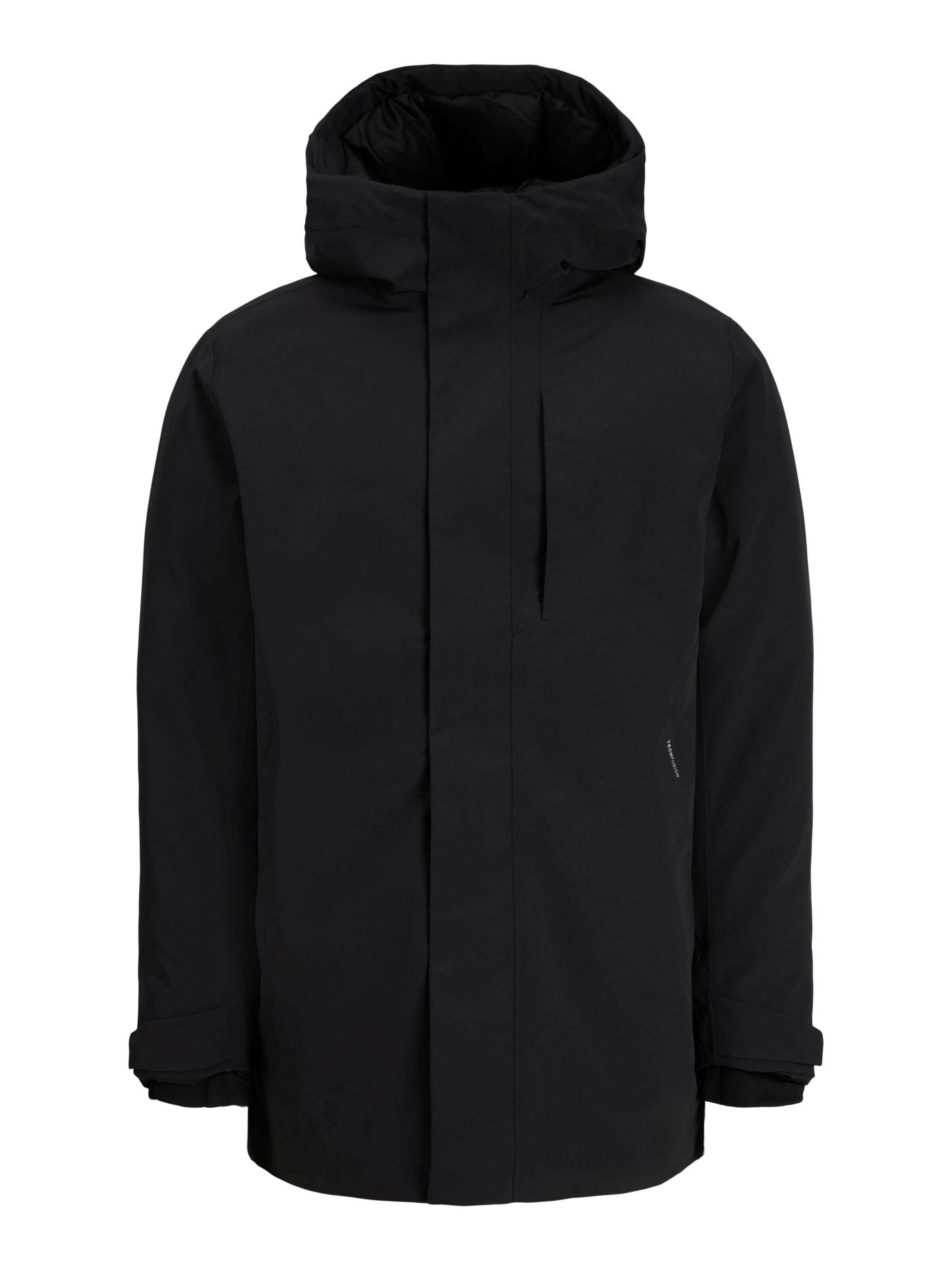 JACK & JONES - Parca de invierno en negro: frente