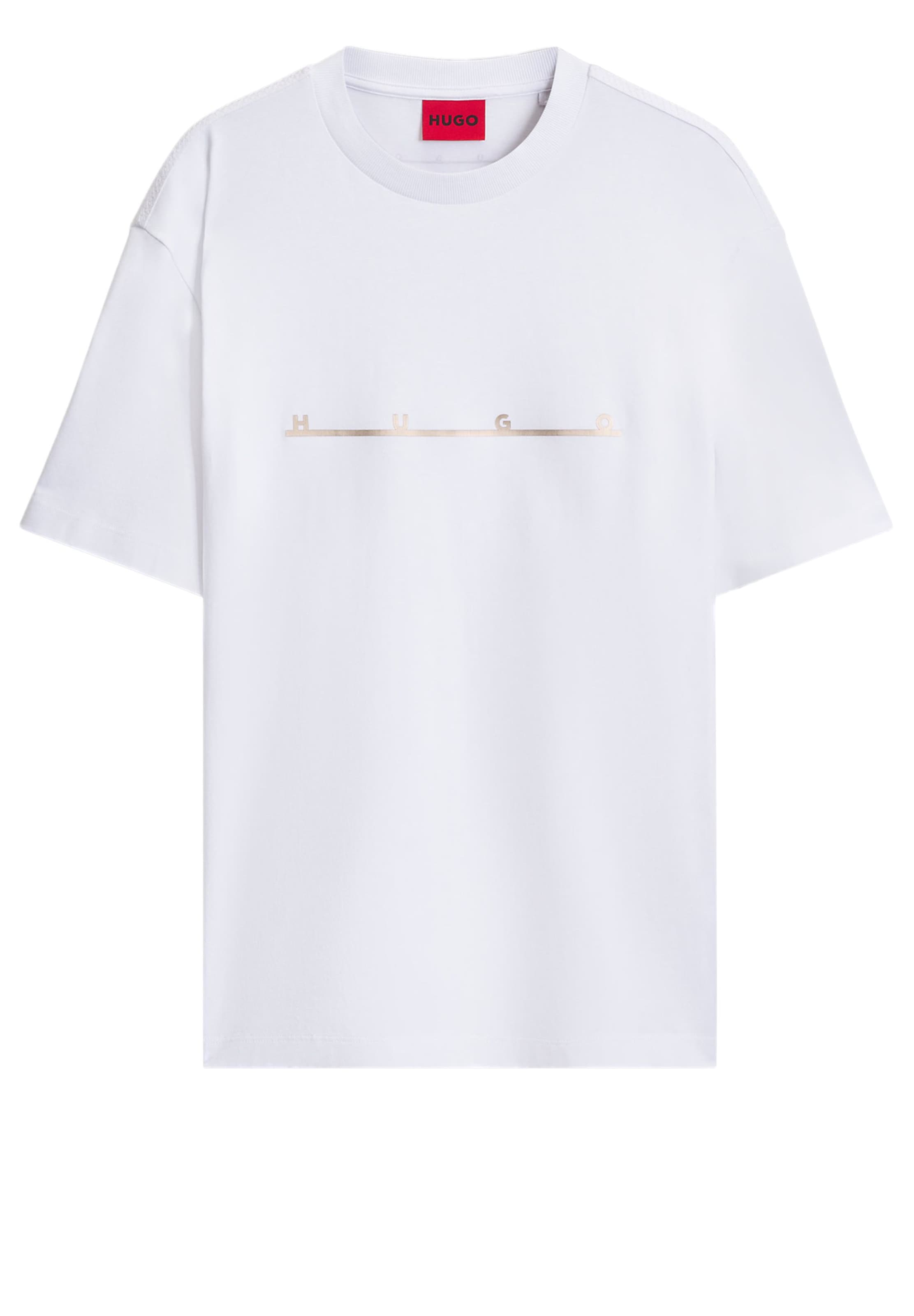 HUGO Shirt in Weiß: Vorderseite