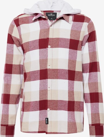 Coupe regular Chemise HOLLISTER en rouge : devant