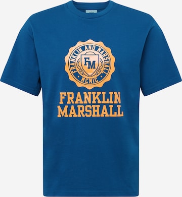T-Shirt FRANKLIN & MARSHALL en bleu : devant