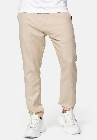 INDICODE JEANS Regular Chino 'Maldane' in Beige: voorkant