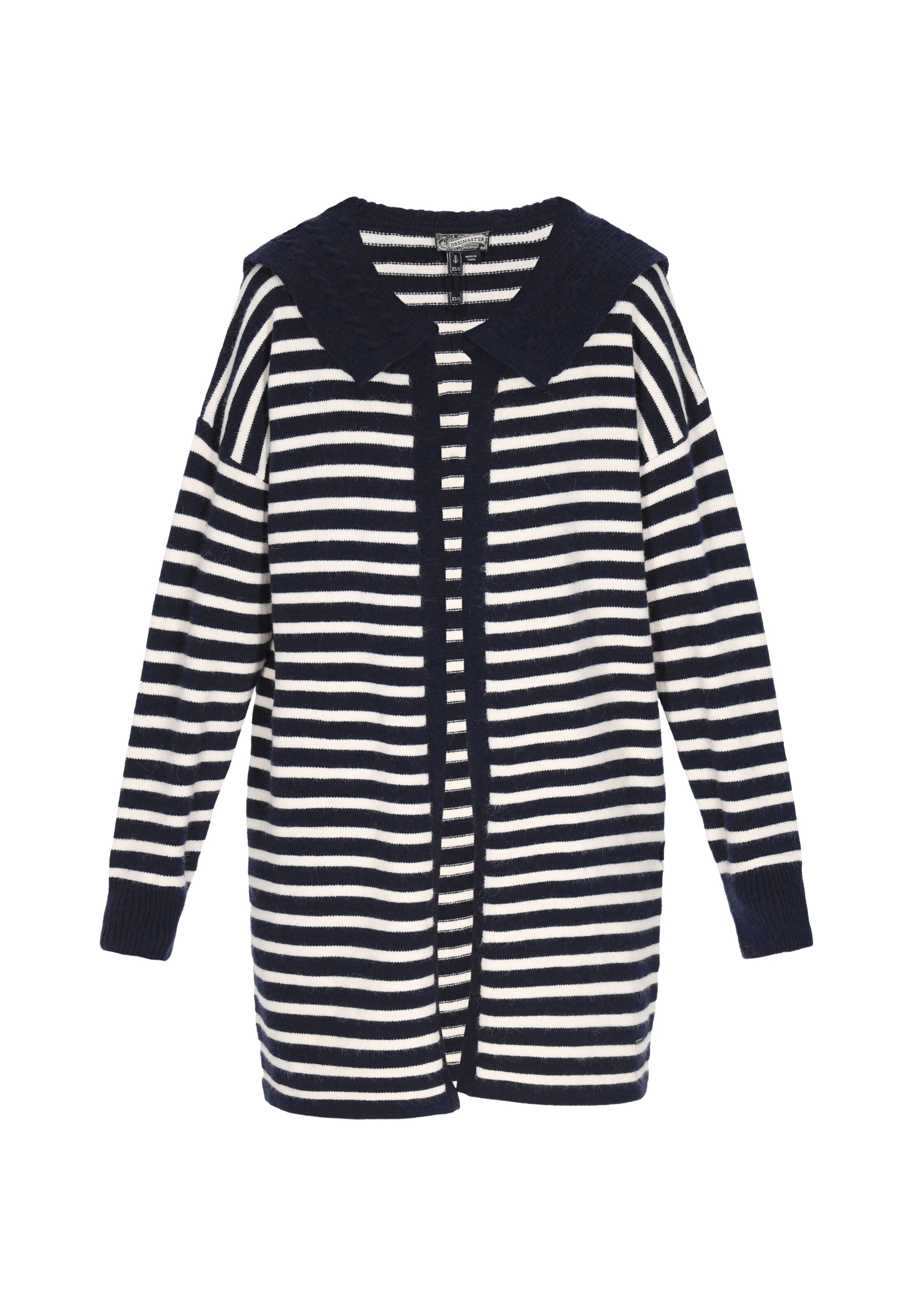 DreiMaster Vintage Πλεκτή ζακέτα σε μπλε: μπροστά