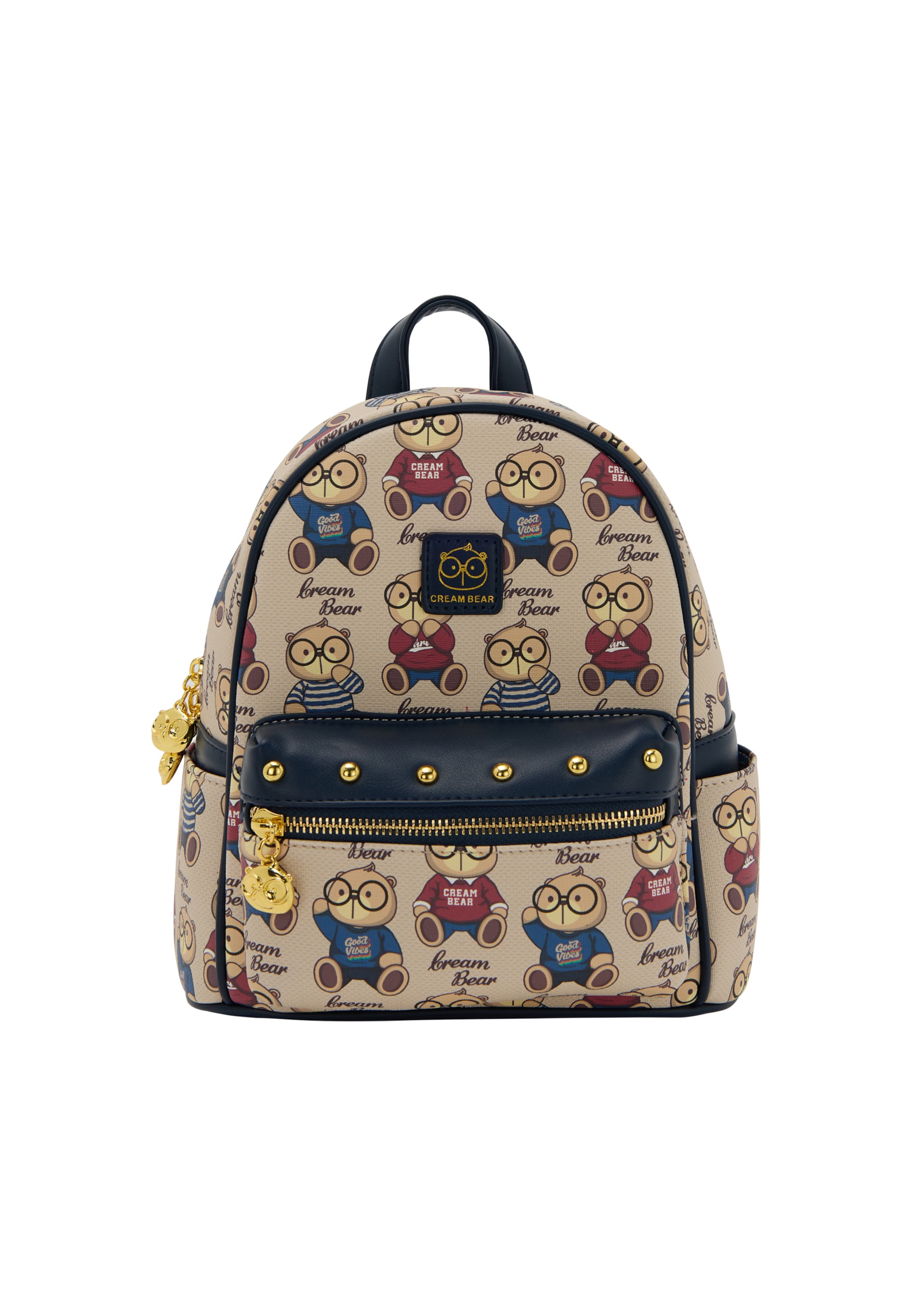 MYMO Backpack in Beige: front