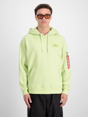 ALPHA INDUSTRIES Sweatshirt in Groen: voorkant