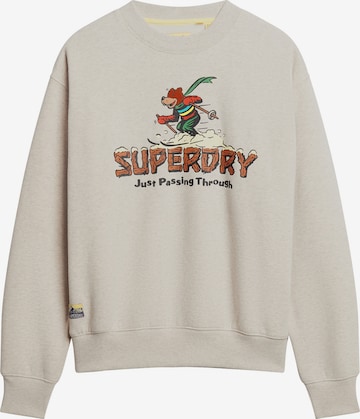 Superdry Sweatshirt in Beige: voorkant