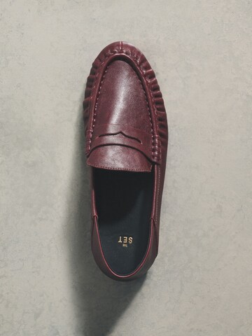 Mocassin The Set en rouge