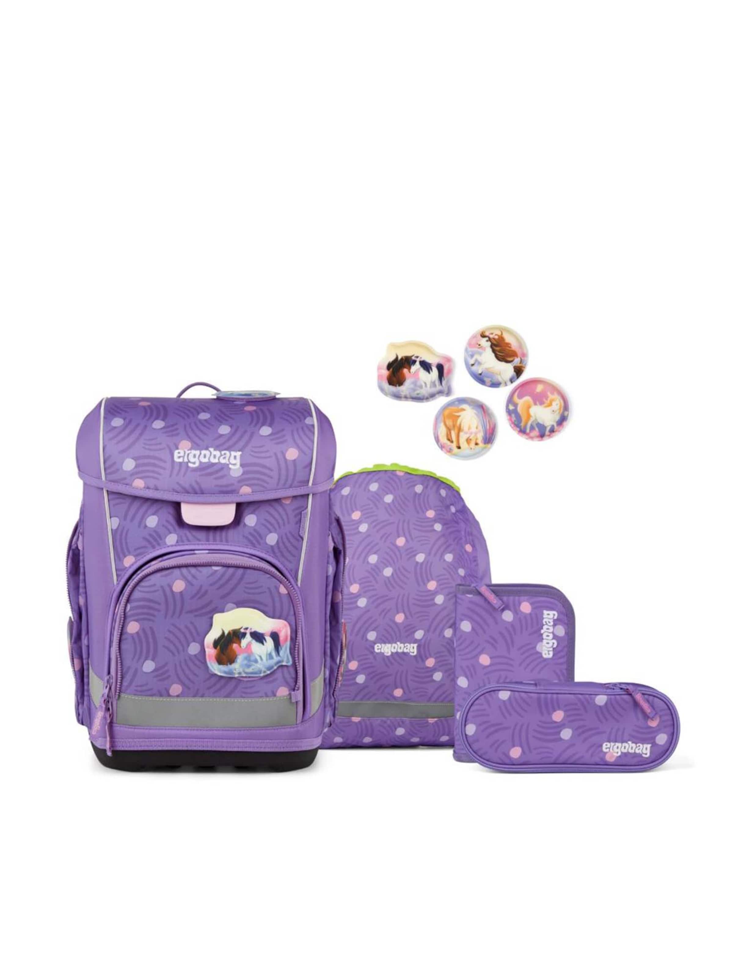 ergobag Backpack 'Set 5tlg. 2026' in Purple: front