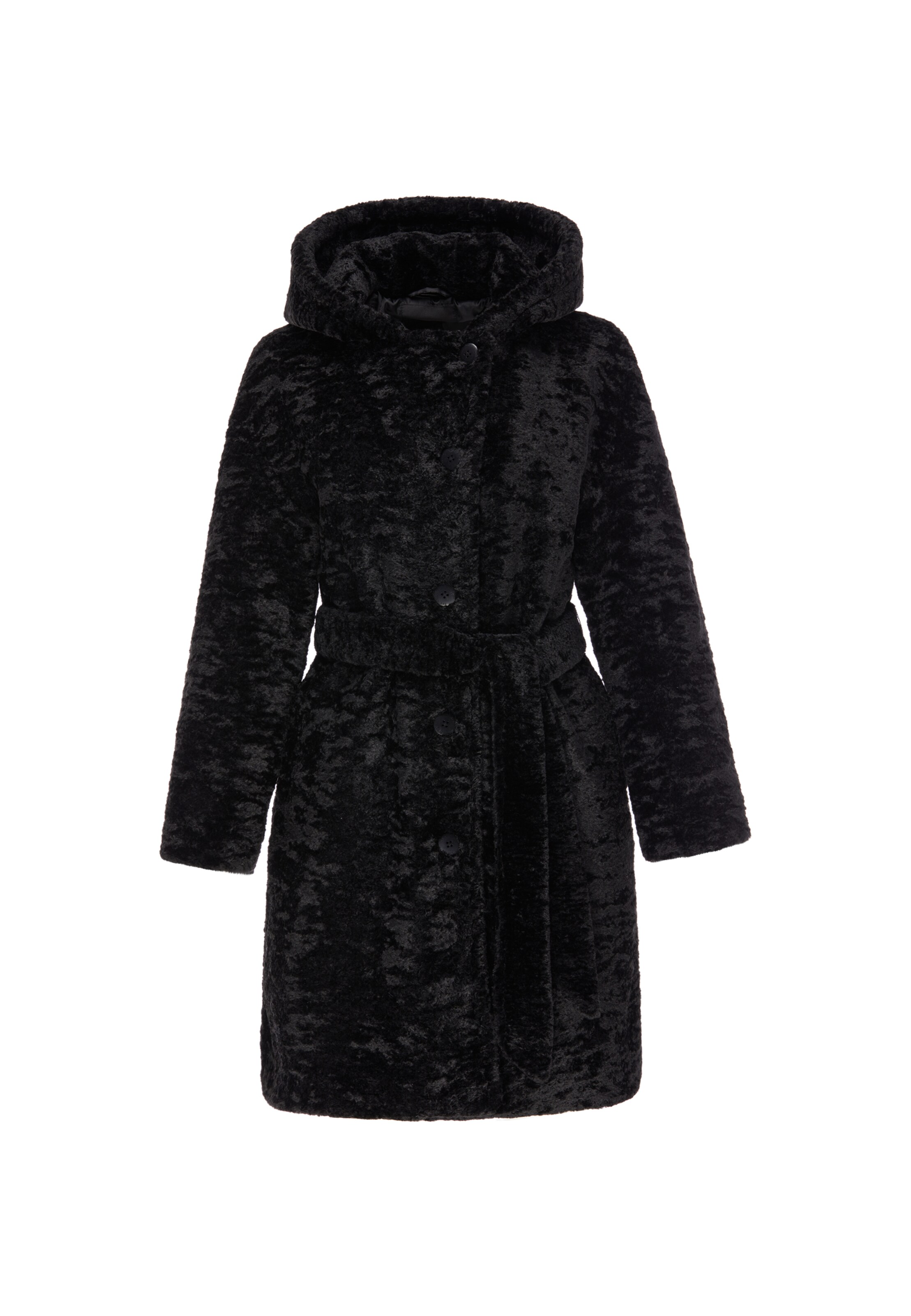 DreiMaster Klassik Between-seasons coat in Black: front