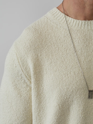 DAN FOX APPAREL Regular Fit Pullover 'Laurenz' in Beige