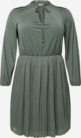 ABOUT YOU Curvy Платье-рубашка 'Lotti Dress' в Зеленый: спереди