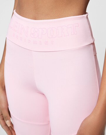 Plein Sport Skinny Leggings 'Statement' in Roze