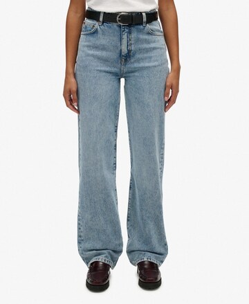 Wide Leg Jean Superdry en bleu : devant
