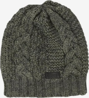 DIESEL Hat & Cap in One size in Green: front