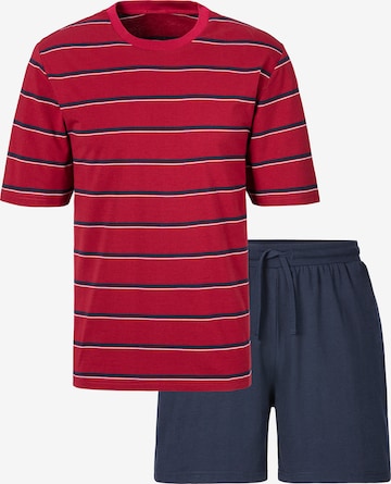 H.I.S Short Pajamas in Red: front