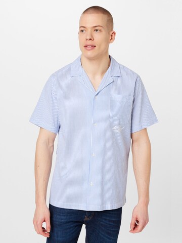 Les Deux Comfort Fit Hemd 'Leland' in Blau: Vorderseite