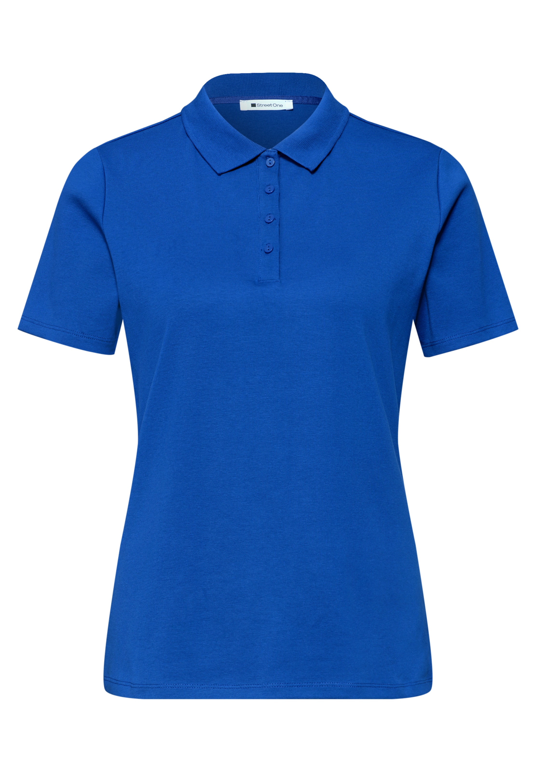 STREET ONE Poloshirt in Blau: Vorderseite
