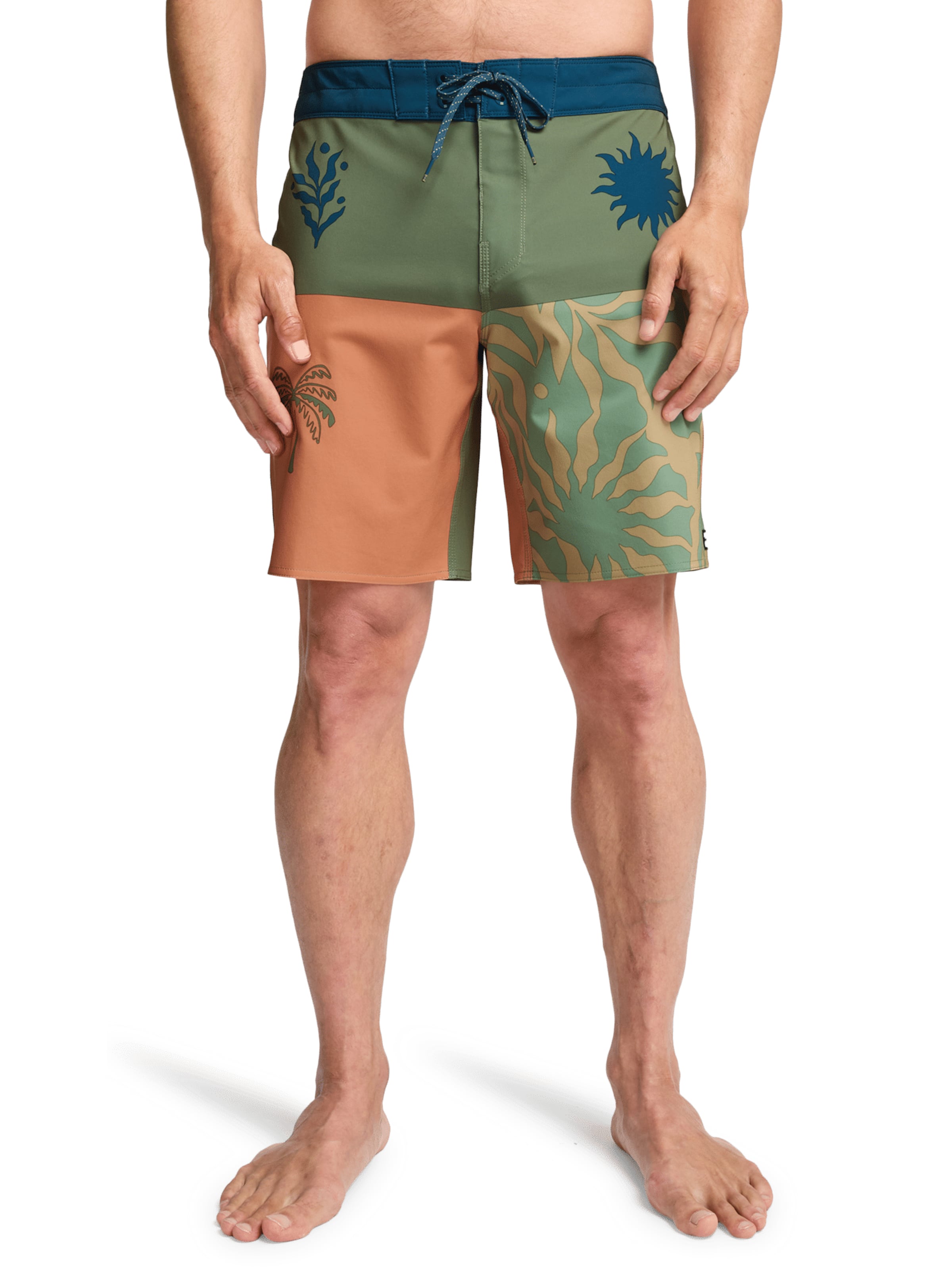 BILLABONG Swimming Trunks 'Reflection Pro' in Green: front