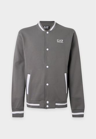 EA7 Emporio Armani Sweatjacka i grå: framsida