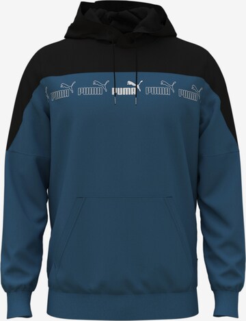 PUMA Athletic Sweatshirt in Blue: front