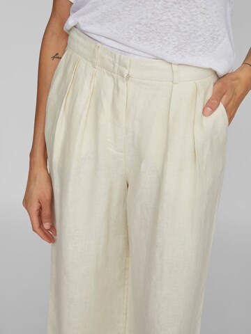 VILA Wide leg Broek in Beige