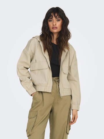 Veste mi-saison 'Kenzie' ONLY en beige : devant