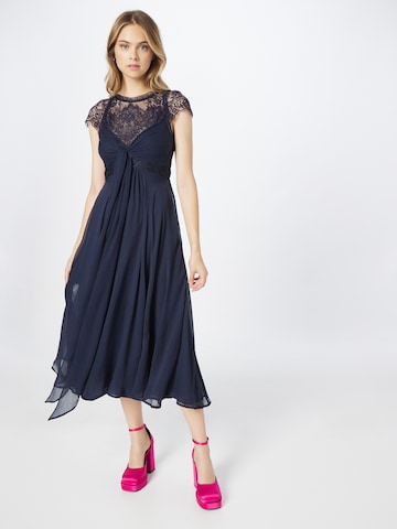 Robe de cocktail Coast en bleu : devant