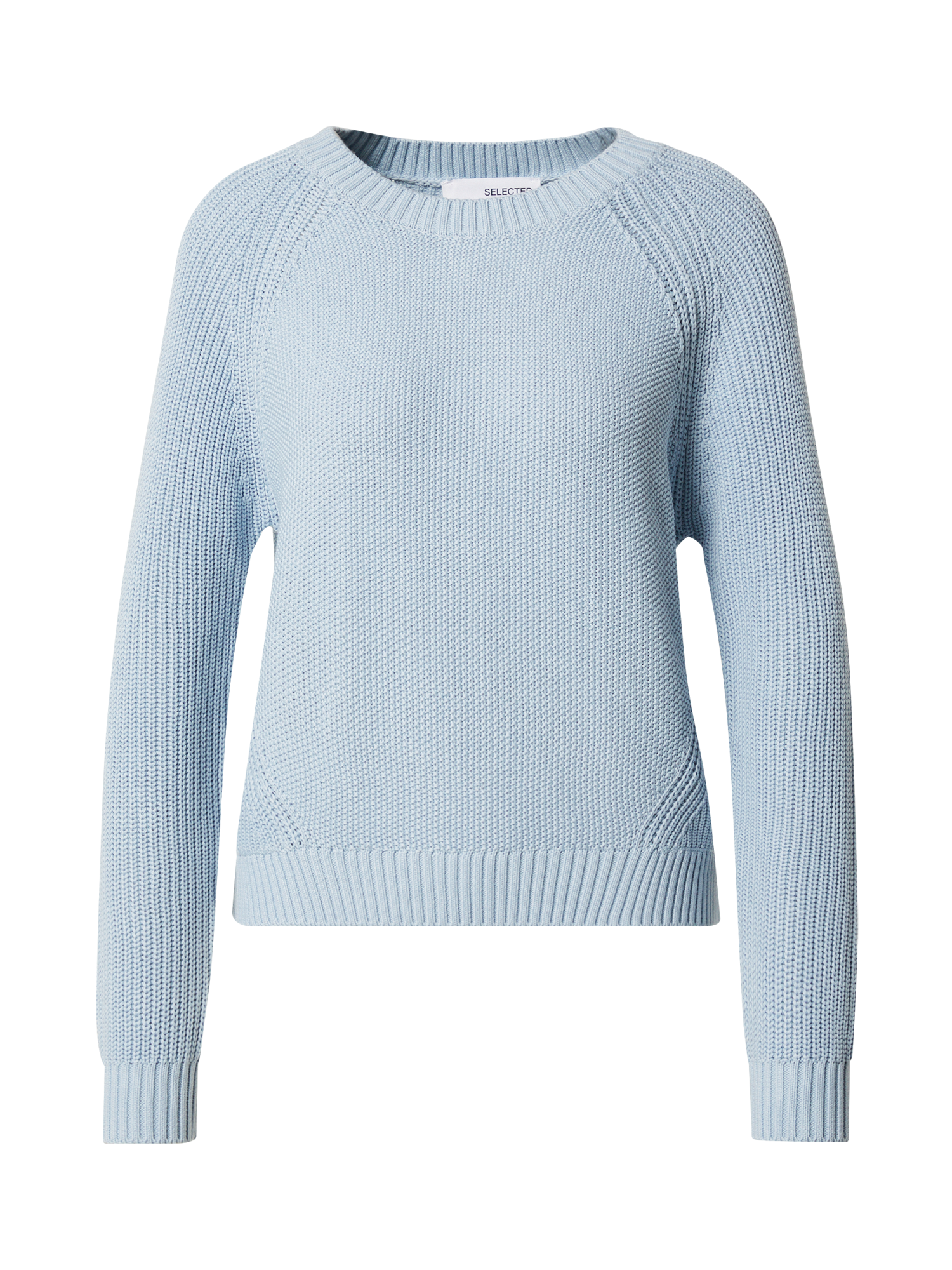 Donna Taglie comode SELECTED FEMME Pullover Sira in Blu Pastello 