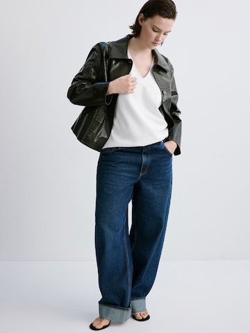 MANGO - Camiseta 'SEVIPI' en blanco
