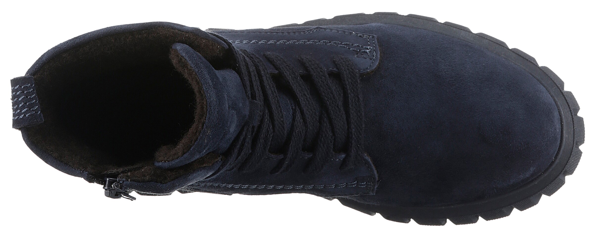 Tamaris Lace-up bootie in Blue